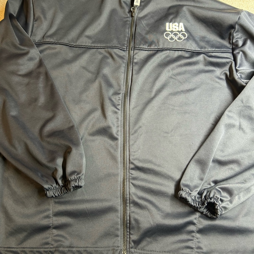 USA Olympic Performance Jacket - Black,‎ 3XL